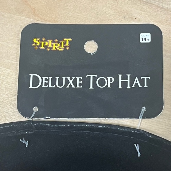 New Spirit Halloween Men's Deluxe Black Top Hat 🎩 - Picture 3 of 4